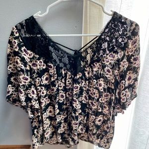 Sunflower lace blouse